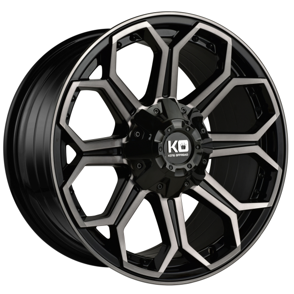 King Wheels 4X4 Replay Gloss Black Machined Dark Tint Alloy Wheels