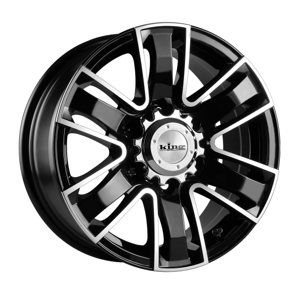 King Wheels 4X4 Rok Machined Black Alloy Wheels 17x7.5 6/139.7 20p
