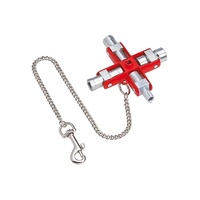 *Clearance* KNIPEX UNIVERSAL CONTROL CABINET KEY - 9 IN 1