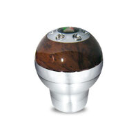 Autotecnica Aluminium & Timber Round Gear Shift Knob 0198-5