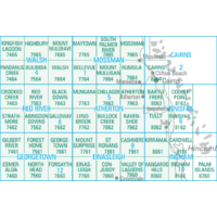 Atherton (QLD) 7963 1:100,000 Scale Topographic Map