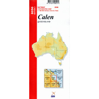 Calen (QLD)  8656 1:100,000 Scale Map (Natmap)