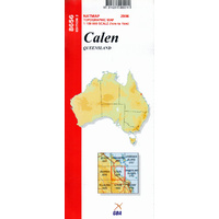 Calen (QLD)  8656 1:100,000 Scale Map (Natmap)
