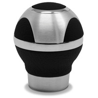 SAAS  Leather Ball Gear Knob Black- Alloy Insert