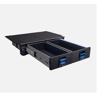 MSA 4X4 Nissan Y62 Patrol 2013-current Series 4-5 Complete Dual Drawer Kit
