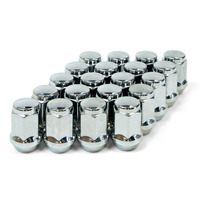 SAAS Wheel Nut Flat Head Bulge 12 x 1.25 35mm 20 Pack