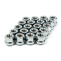SAAS Wheel Nut Bulge Open End 1/2 Chrome 20 Pack