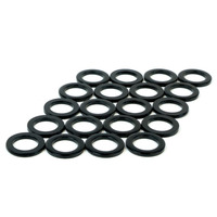 SAAS Mag Wheel Nut Washers Black Chrome 20 Pack