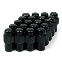 SAAS Wheel Nut Mag 12 x 1.50 Black 43mm 20 Pack