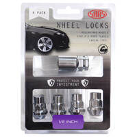 SAAS Lock Nuts Splined Bulge 1/2 Pk 4