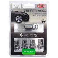 SAAS Lock Nuts Splined Bulge 12mm x 1.50 Pk 4