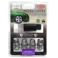 SAAS Lock Nuts Splined Acorn Bulge 1/2 Pk 4