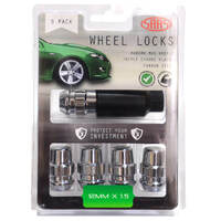 SAAS Lock Nuts Splined Acorn Bulge 12mm x 1.50 Pk 5