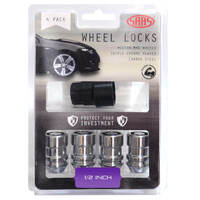 SAAS Lock Nuts Internal Star Bulge 1/2 Pk 4