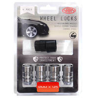 SAAS Lock Nuts Internal Star Bulge 12mm x 1.25 Pk 4