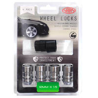 SAAS Lock Nuts Internal Star Bulge 12mm x 1.50 Pk 4