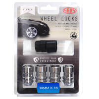 SAAS Lock Nuts Internal Star Bulge 14mm x 1.50 Pk 4