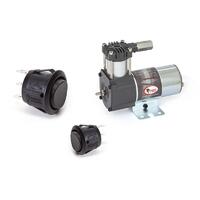 Airbag Man Dual Rocker Air Control Kit with Light Duty Compressor