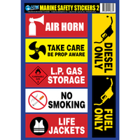 Marine Safety Stickers 2