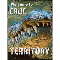 Tin Sign - Croc Territory
