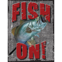 Tin Sign - Fish On