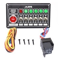 Autotecnica Switch Panel Universal (6 Light - 6 Switch) Black ADS8346