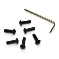 SAAS Boss Kit Black Allen Key Screw Set (6) suit SAAS Classic wheels