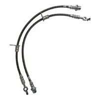 Roadsafe Pair of Front Left/Right STD Braided Brake Lines for Toyota Landcruiser 200
