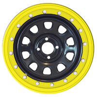 Autotecnica 15-inch 4x4 Beadlock Wheel Cover Yellow BLS4