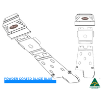 Vonnies Heavy Duty Bash Plates Blue (1st/2nd/3rd) For Toyota Hilux KUN26R 2005-2015