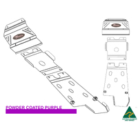 Vonnies Heavy Duty Bash Plates Purple (1st/2nd/3rd) For Toyota Hilux KUN26R 2005-2015