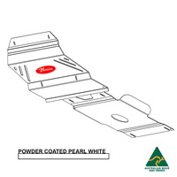 Vonnies Heavy Duty Bash Plates White (1st & 2nd) For Toyota Hilux N70/KUN26R 2005-2015