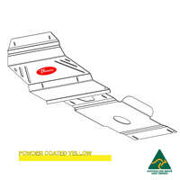 Vonnies Heavy Duty Bash Plates Yellow (1st & 2nd) For Toyota Hilux N70/KUN26R 2005-2015