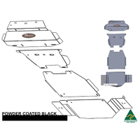 Vonnies Heavy Duty Bash Plates Black (1st/2nd/3rd/4th) For Toyota Hilux N80 GGN126R 2015-ON