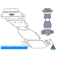 Vonnies Heavy Duty Bash Plates Blue (1st/2nd/3rd/4th) For Toyota Hilux N80 GGN126R 2015-ON