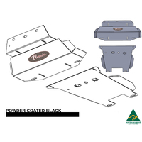 Vonnies Heavy Duty Bash Plates Black (1st & 2nd) For Toyota Hilux N80 GGN126R 2015-ON