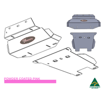 Vonnies Heavy Duty Bash Plates Pink (1st & 2nd) For Toyota Hilux N80 GGN126R 2015-ON