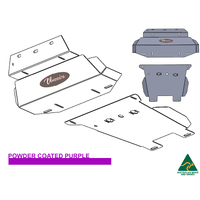 Vonnies Heavy Duty Bash Plates Purple (1st & 2nd) For Toyota Hilux N80 GGN126R 2015-ON