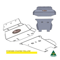 Vonnies Heavy Duty Bash Plates Yellow (1st & 2nd) For Toyota Hilux N80 GGN126R 2015-ON