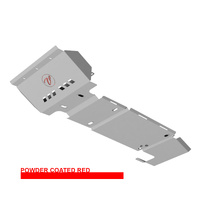 Vonnies Heavy Duty Bash Plates Red (1st/2nd/3rd/4th) For Toyota Landcruiser 100 Series IFS Petrol 1998-2007