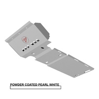 Vonnies Heavy Duty Bash Plates White (1st/2nd/3rd) For Toyota Landcruiser 100 Series IFS Diesel 1998-2007