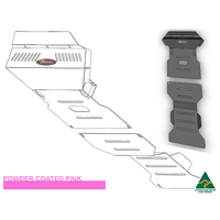 Vonnies Heavy Duty Bash Plate Pink (1st/2nd/3rd) For Toyota Prado 90/95 Series Petrol 1996-2003