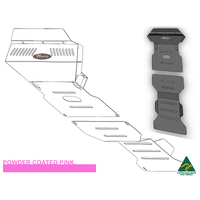 Vonnies Heavy Duty Bash Plate Pink (1st & 2nd) For Toyota Prado 90/95 Series Diesel 1996-2003