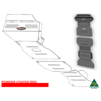 Vonnies Heavy Duty Bash Plate Red (1st & 2nd) For Toyota Prado 90/95 Series Diesel 1996-2003