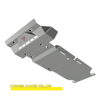 Vonnies Heavy Duty Bash Plates Yellow (1st/2nd/3rd) For Toyota Prado 150 Ser. Fact. Alloy Bar 2009-On