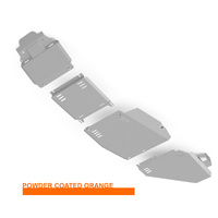 Vonnies Heavy Duty Bash Plates Orange (1st/2nd/3rd/4th) For Toyota Landcruiser 300 Series 2022-On