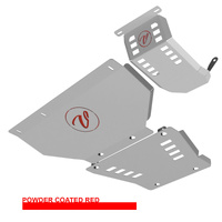 Vonnies Heavy Duty Bash Plates with Diff Guard Red (1st & 2nd) For Jeep Grand Cherokee WK2 2011-2020