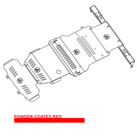 Vonnies Heavy Duty Bash Plates Red (1st/2nd/3rd/4th) For Nissan Patrol Y62 Series 5 Onwards 2020-ON