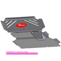 Vonnies Heavy Duty Bash Plates Pink (1st/2nd/3rd) For Ford Ranger PX1/PX2/PX3 2012-ON