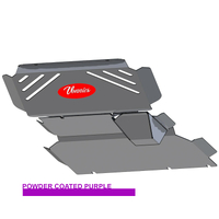 Vonnies Heavy Duty Bash Plates Purple (1st/2nd/3rd) For Ford Ranger PX1/PX2/PX3 2012-ON